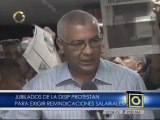 Jubilados de la DISIP protestan para exigir reivindicaciones salariales