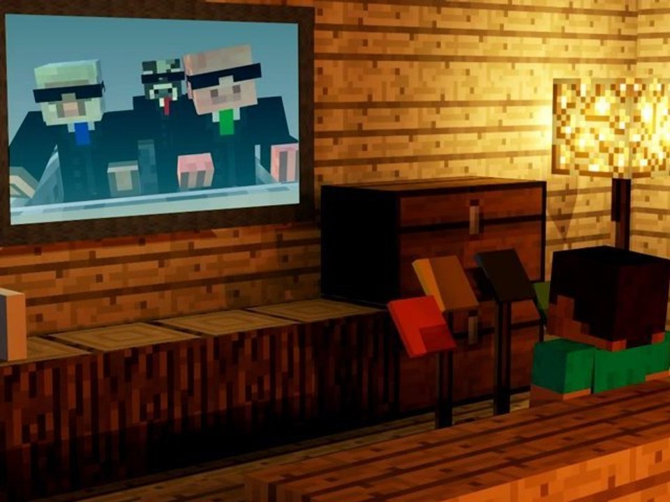 A Normal Night in Minecraft (Re-uploaded) - Animation