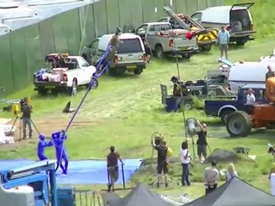 Angelina Jolie am Set von Maleficent