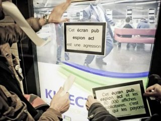 Big Brother, contre les écrans publicitaires espions,  Guérilla non-violente