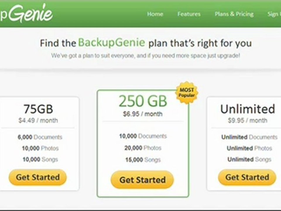 Genie Backup