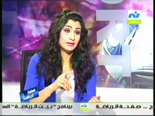 الاعلاميه هبه ماهر فى صفحه الرياضه مع الناقد جمال الزهيرى