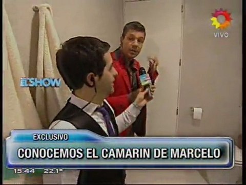 Angel de Brito fue el que hizo la exclusiva. Mirá el nuevo y lujoso camarin de Tinelli