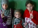 Syria فري برس  حمص الحولة طفلة لاجئة تغني بكل براءة رائعة 26 6 2012 Homs