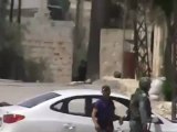 Syria فري برس حماه المحتلة حي الأربعين الشبيحة يتخدمون سيارات المدنيين 26 6 2012 Hama