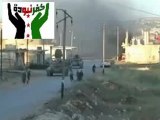 Syria فري برس حماه المحتلة تواجد الدبابات في شوارع  كفرنبودة في ريف حماة 27 6 2012 Hama