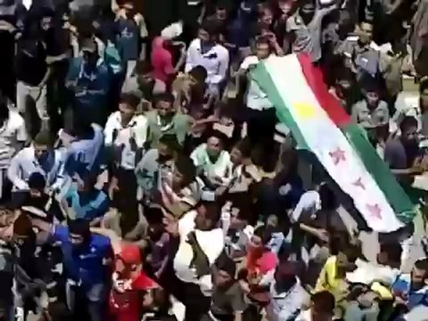 Syria فري برس منبج ريف حلب مظاهرة دوار الكرة الأرضية 27 6 2012 ج2 Aleppo