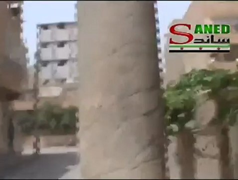 Syria فري برس ديرالزور لواء الاحواز اشتباك كتيبة بابا عمرو وكتيبة شهداء الفرات في حي الموظفين ضد عصابات الاسد Deirezzor