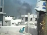 Syria فري برس درعا  جاسم الجيش الاسدي يحرق المنازل والمحال التجارية  27 6 2012 Daraa