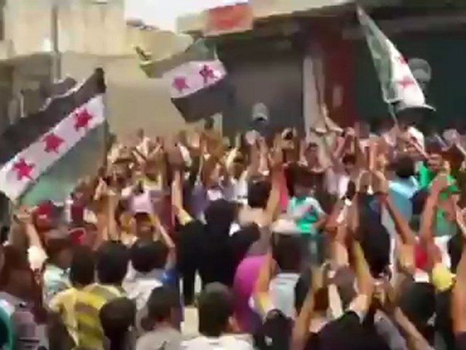 Syria فري برس ادلب كللي مظاهرة الاربعاء 27  06 2012 Idlib