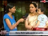 Hema Malini talks to zoOm at Esha Deol's Mehendi ceremony