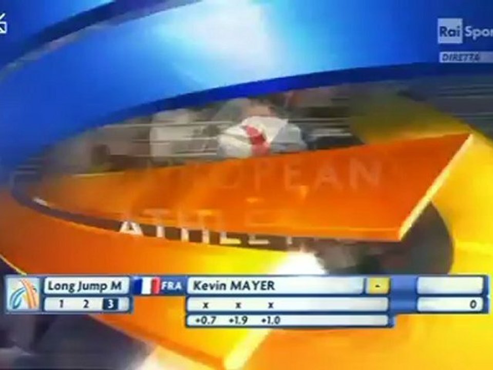 2012 european championships Helsinki, Mayer long jump deca foul