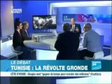 Tunisie LE DÉBAT de France 24:Mezri HADDAD,Abderrazak KILANI,Pierre VERMER