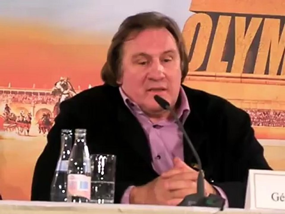 Vanessa Hessler, Gérard Depardieu Presse Konferenz Asterix P