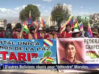 La Paz dans la rue pour accueillir les marcheurs indiens