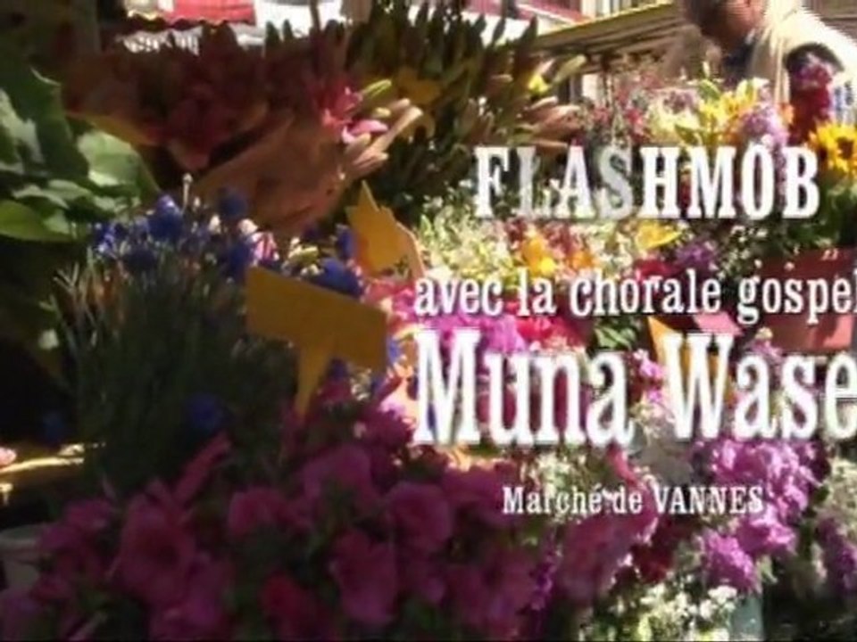 Flashmob Gospel marché de Vannes - le 23 juin 2012