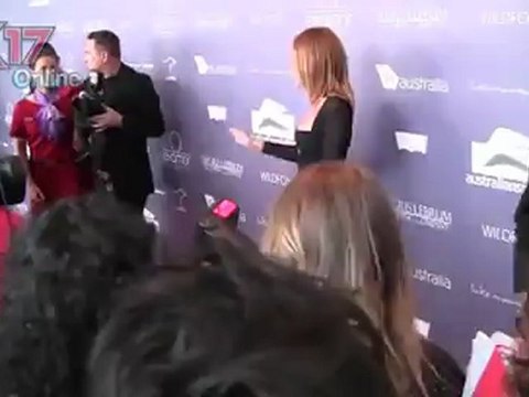 Miley Cyrus & Liam Hemsworth AIF Awards Red Carpet 27/06/12