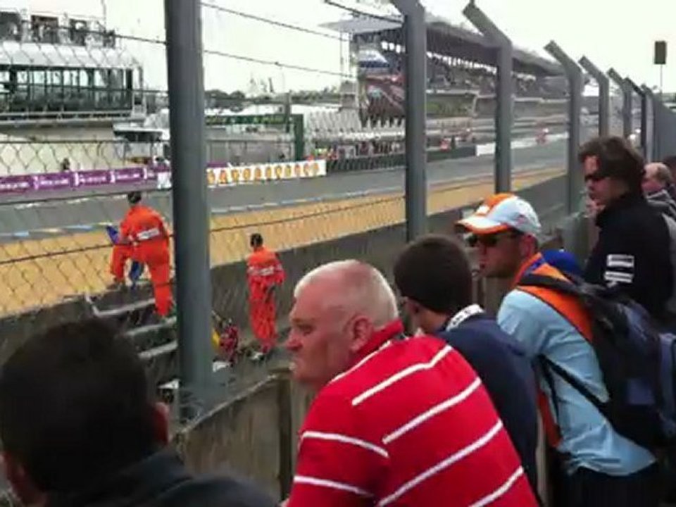 le Mans 2012 petite ligne droite et sortie des stands