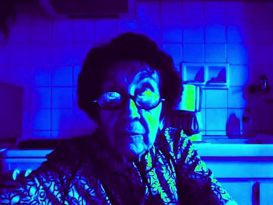 mamie bleu baptême