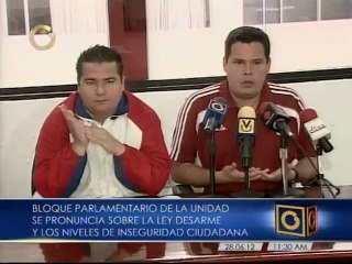 Juan Carlos Caldera: No tiene sentido que se siga demorando la aprobación de la Ley Desarme