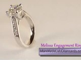 Man Made Lab Created Diamonds Melissa Engagement Ring