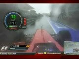 F1 2012 Sepang Onboard Alonso Wet Race Lap Malaysian GP