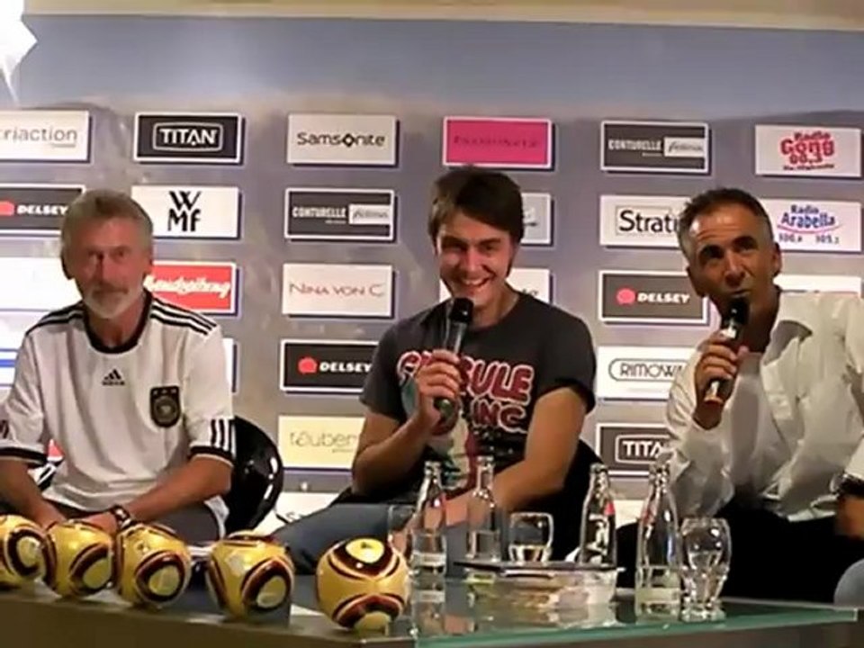 Paul Breitner WM Studio @ Karstadt München Hauptbahnhof mit Augenthaler und Matze Knop