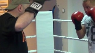 Paweł Głażewski - Roy Jones Jr: - tarczowanie z trenerem Piotrem Pożyczką