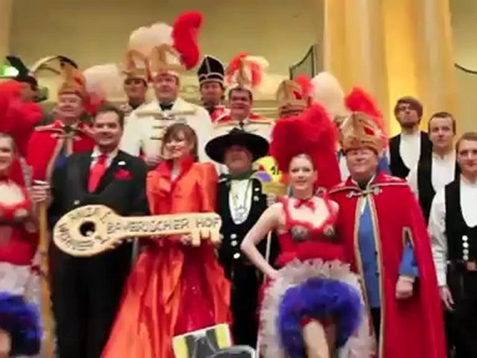 Narrhalla 2011: Prinzenpaar Einzug in die Prinzensuite Hotel Bayerischer Hof, München