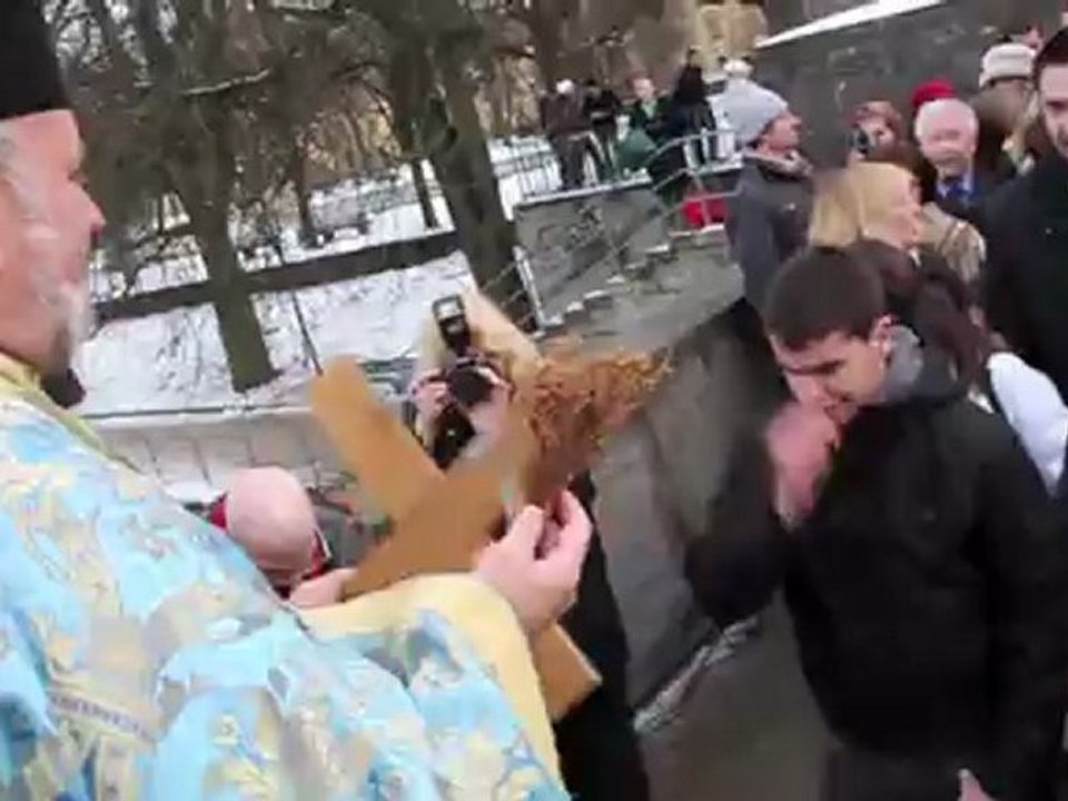 Isar Gewässertaufe 2011 am Tag der Epiphanie, Dreikönigstag
