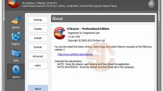 CCleaner Professional and Bussiness v3.20 activation code