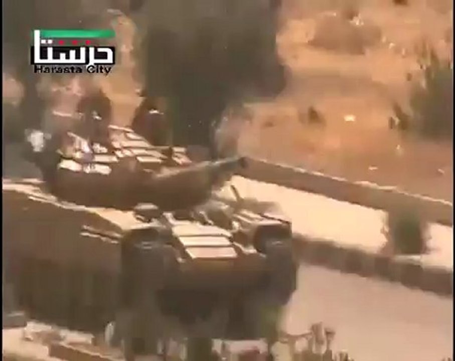 Syria فري برس ريف دمشق حرستا اقتحام المدينة بالدبابات 28 6 2012 ج3 Damascus