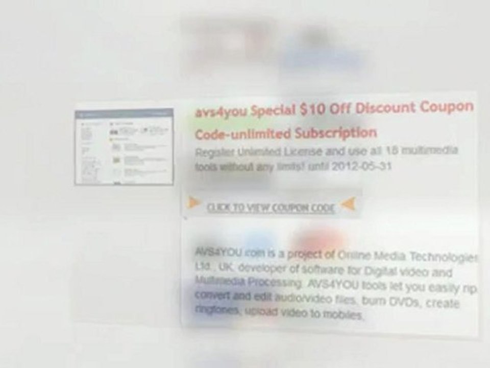 Coupon Avs4you