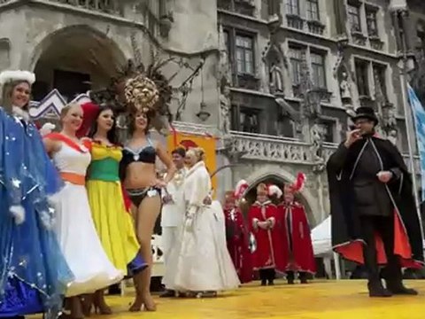 07.01.2012: Volkstümliche Inthronisation Narrhalla Prinzenpaar 2012 @ Marienplatz München