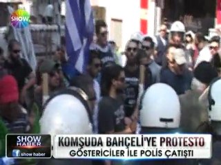 Devlet Bahçeli'ye Yunanistan'da protesto - 28 haziran 2012