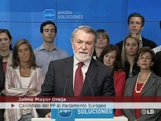 Jaime Mayor Oreja: " Los españoles necesitan "esperanza" y "un proyecto nacional"