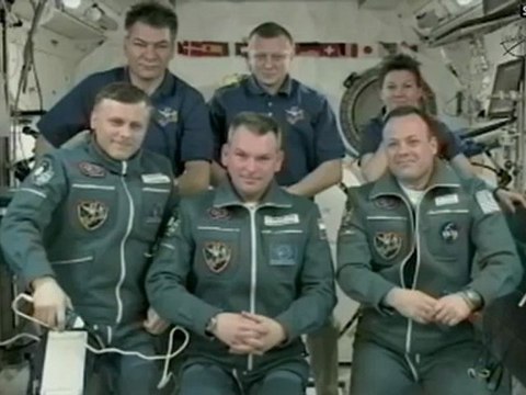[ISS] Hatching Opening & Welcome Cerermony of Soyuz TMA-21 and the ISS