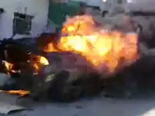 Syria فري برس  درعا أبطال كتيبة أحمد المعراتي يفجرون دبابة في كفر شمس 29 6 2012 Daraa