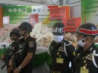 Thai police torch drugs worth $200m