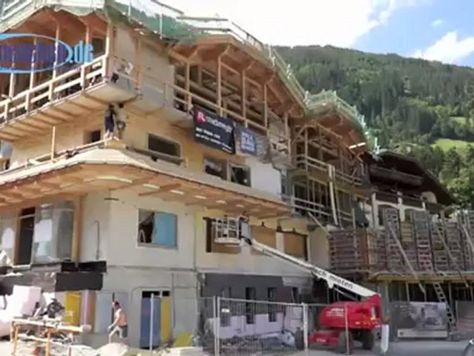 Baustellenvideo 'stock *****resort' - Stock Sporthotel im Zillertal wird erweitert - Impressionen Anfang Juni 2012
