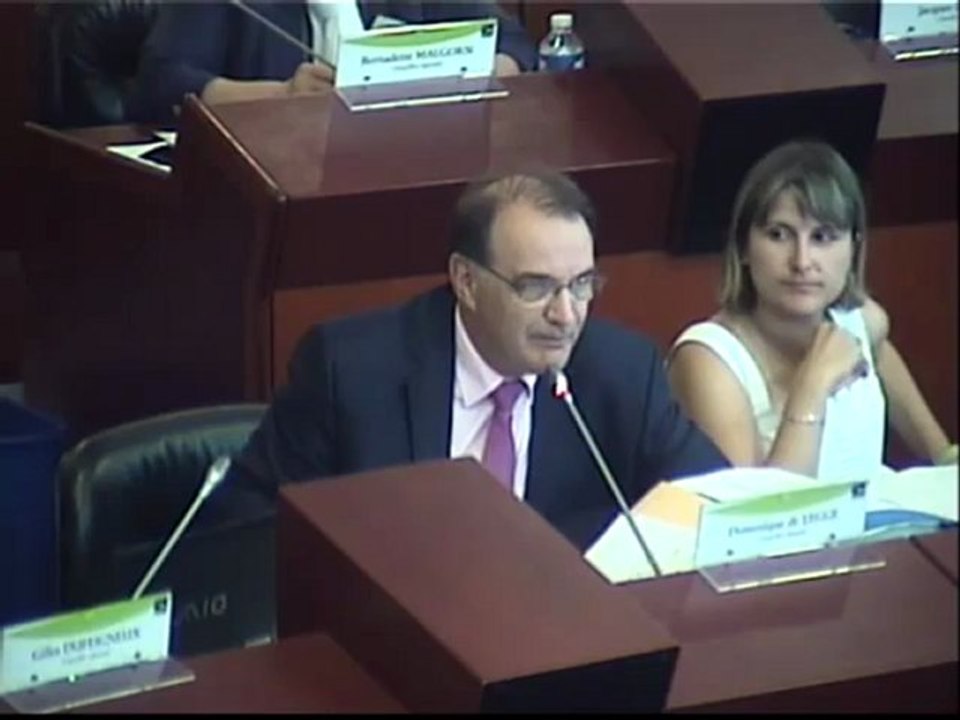 27-06-2012 Intervention de Dominique de Legge à l'occasion de l'ouverture de la session des 27, 28 et 29 juin 2012