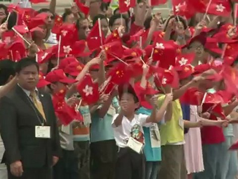 Hu Jintao visita Hong Kong