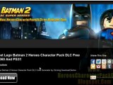 Lego Batman 2 Heroes Character Pack DLC Free Xbox 360 - PS3