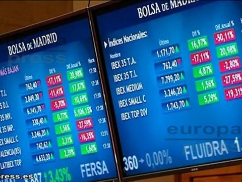 El Ibex repunta un 5,66% al cierre de sesión