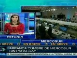 Inicia cumbre del Mercosur sin Paraguay