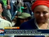 Pobladores de Cauca rechazan militarización