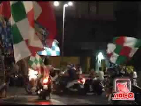 Napoli - Tifosi in corteo per Italia-Germania 2-1 (live 28.06.12)
