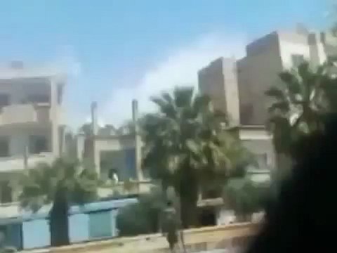 Syria فري برس ادلب انتشار الأمن أمام جامع سعد 29 6 2012 Idlib