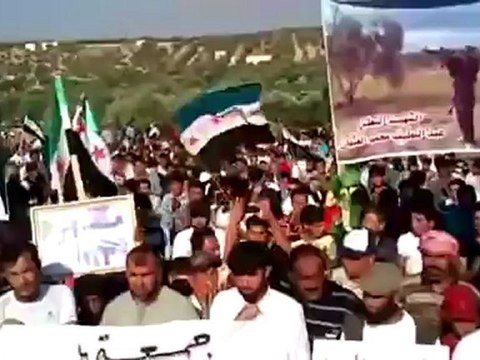 Syria فري برس ادلب كفرروما جمعة واثقون بنصر الله 29 6 2012 Idlib