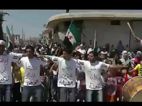 Syria فري برس ادلب الكستن جمعة واثقون بنصر الله 29 6 2012ج1 Idlib